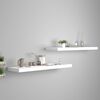 vidaXL Floating Wall Shelves 2 pcs White 90x23.5x3.8 cm MDF