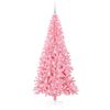 vidaXL Christmas Tree with 300 LEDs with Stand Pink 210 cm PVC