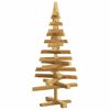 vidaXL Christmas Trees with Stand Brown 90 cm Solid pine wood
