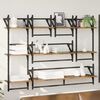 vidaXL Wall Shelf Set 6 pcs Old Wood 100 x 25 x 30 cm Engineered Wood