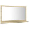 vidaXL Bathroom Mirror Sonoma Oak 60x10.5x37 cm Engineered Wood