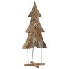 vidaXL Christmas Tree with Stand Brown 181.5 cm Solid teak wood