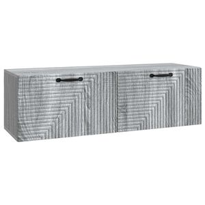 vidaXL Wall-Mounted TV Cabinet Grey Sonoma 98 x 31 x 30 cm