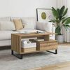vidaXL Coffee Table Artisan Oak 90x49x45 cm Engineered Wood