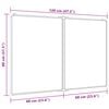 vidaXL Magnetic Whiteboard Foldable 120x80x1.7 cm Aluminium
