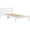 vidaXL Bookcase Bed without Mattress White 90x190 cm Single Solid Wood Pine