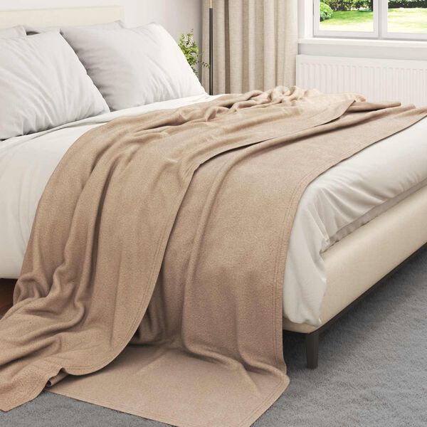 vidaXL Throw Blankets 24 pcs Camel 240 x 220 cm Fleece