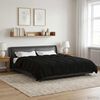 vidaXL Summer Duvet Quilted Black 200 x 200 cm Microfiber