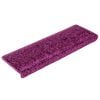 vidaXL Stair Mats 10 pcs 65x21x4 cm Violet Rectangular Edge