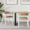 vidaXL Dining Chairs 2 pcs White 54 x 57 x 73 cm Solid Rubber Wood