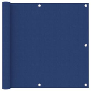 vidaXL Balcony Screen Blue 90x500 cm Oxford Fabric