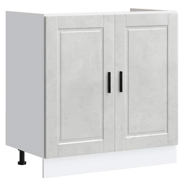vidaXL Sink Base Cabinet&nbsp;"Porto" Concrete Grey 80x46x81.5 cm&nbsp;Engineered Wood