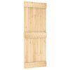 vidaXL Sliding Door NARVIK 80 x 210 cm (213.5 cm) Natural and Black