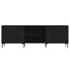 vidaXL TV Cabinet Black 150x30x50 cm Engineered Wood