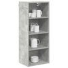 vidaXL Hanging Cabinet with Storage Concrete Grey 40 x 29.5 x 100 cm
