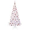 vidaXL Artificial Christmas Tree with Stand White 180 cm PVC and Steel