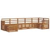 vidaXL Sofa Sets 7 pcs Natural Solid Acacia Wood