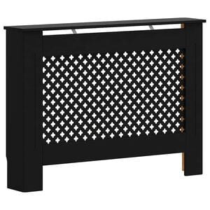 vidaXL Radiator Cover Black 112x19x81,5 cm MDF
