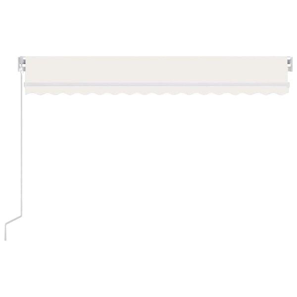 vidaXL Manual Retractable Awning 450x300 cm Cream