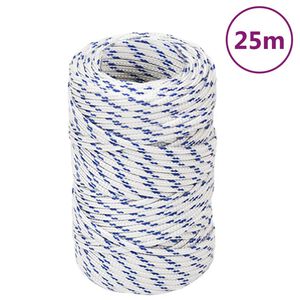 vidaXL Boat Rope White 2 mm 25 m Polypropylene