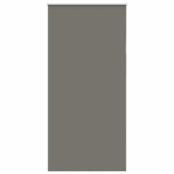 vidaXL Roller Blind Blackout Grey 115x230 cm Fabric Width 110.7 cm Polyester