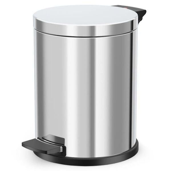 Hailo Pedal Bin Solid M 12L Stainless Steel