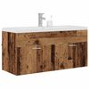 vidaXL Bathroom Cabinet Old Wood 100 x 38.5 x 46 cm Engineered Wood