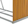 vidaXL Log Holder Wood Look 120x45x100 cm Galvanised Steel
