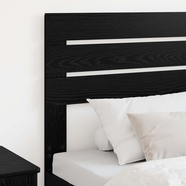 vidaXL Headboard Black Oak 100 cm Engineered wood