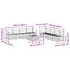 vidaXL Sofa Sets 9 pcs Natural Solid Acacia Wood