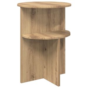vidaXL Side Table Artisan Oak &Oslash; 39.5 x 55 cm Engineered Wood