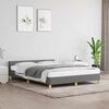vidaXL Bed Frame without Mattress Dark Grey 180x200cm Super King Fabric