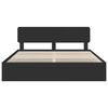 vidaXL Bed Frame with Drawer Black 200 x 200 cm Engineer Wood