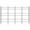 vidaXL Storage Shelf for 12 Crates Silver 190x33x116 cm Steel