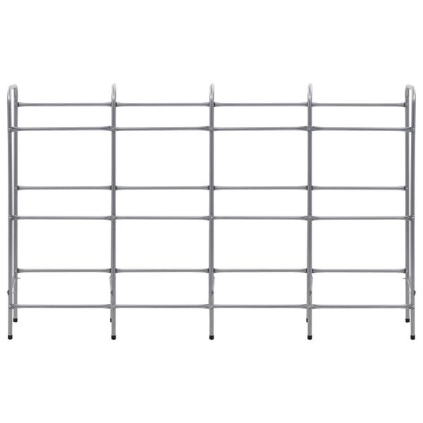 vidaXL Storage Shelf for 12 Crates Silver 190x33x116 cm Steel