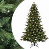 vidaXL Artificial Hinged Christmas Tree 120 cm 150 LEDs Warm White