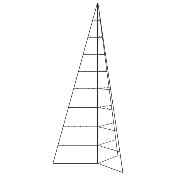 vidaXL Metal Christmas Tree for Decoration Black 210 cm