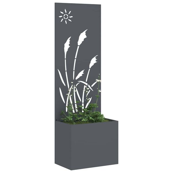 vidaXL Garden Privacy Screen Anthracite 50 x 140 cm Cold-rolled steel