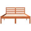 vidaXL Bed Frame without Mattress Wax Brown 140x200 cm Solid Wood Pine