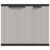 vidaXL Outdoor Storage Cabinet Grey and Black 97x37x85 cm PP