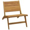 vidaXL Folding Chair Solid Wood Teak