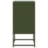 vidaXL Bedside Cabinets 2 pcs Olive Green 36x39x78 cm Steel