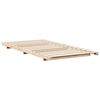 vidaXL Floor Bed Frame Brown 80 x 220 cm Solid pine wood