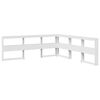 vidaXL Bookcase Bed without Mattress White 180x200cm Solid Wood Pine