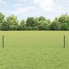 vidaXL Fence with Post Green 0.4 x 100 m Steel and PVC