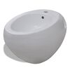 vidaXL Wall Hung Toilet & Bidet Set White Ceramic