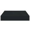 vidaXL Floating Wall Shelves 2 pcs Black 23x23.5x3.8 cm MDF