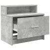 vidaXL Bedside Cabinet with Drawer Concrete Grey 51x31x47 cm