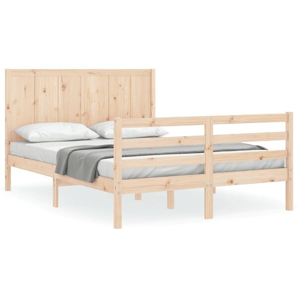 vidaXL Bed Frame without Mattress 120x200 cm Solid Wood