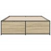 vidaXL Bed Frame without Mattress Sonoma Oak 140x190 cm